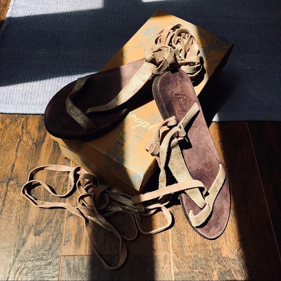 NIB Free people Dahlia lace-up sandals - Picture 7 of 8